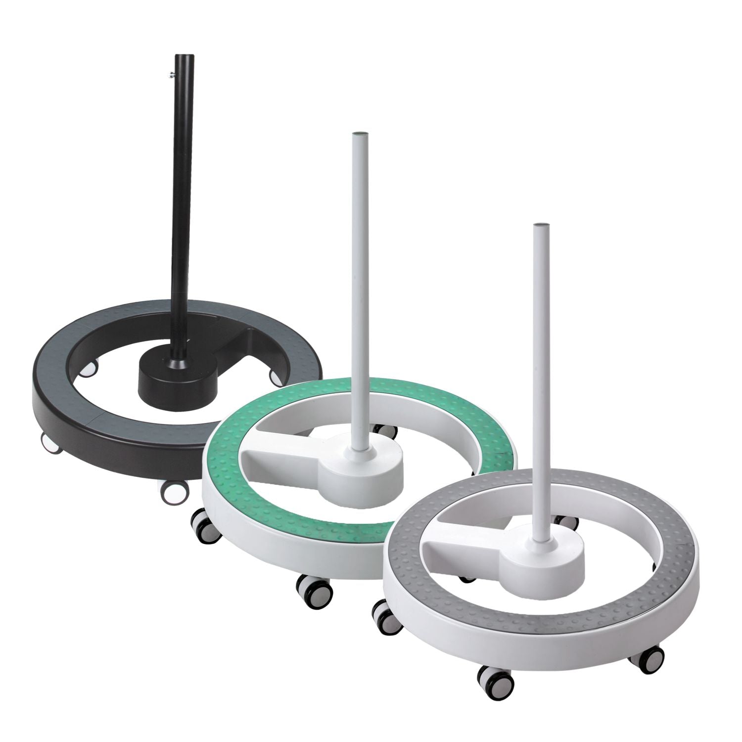 Lumeno Rollstativ 6159 mit Fußring in Grün, Grau oder Schwarz