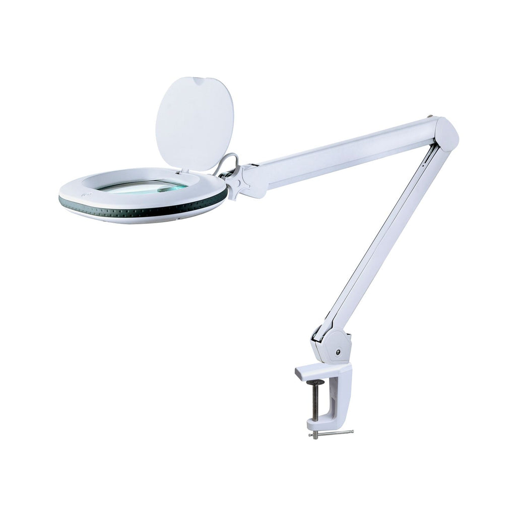 Lumeno 861X Magnifying Lamp/Workplace Lamp 60 LEDs Oval Lens, Grey or Black