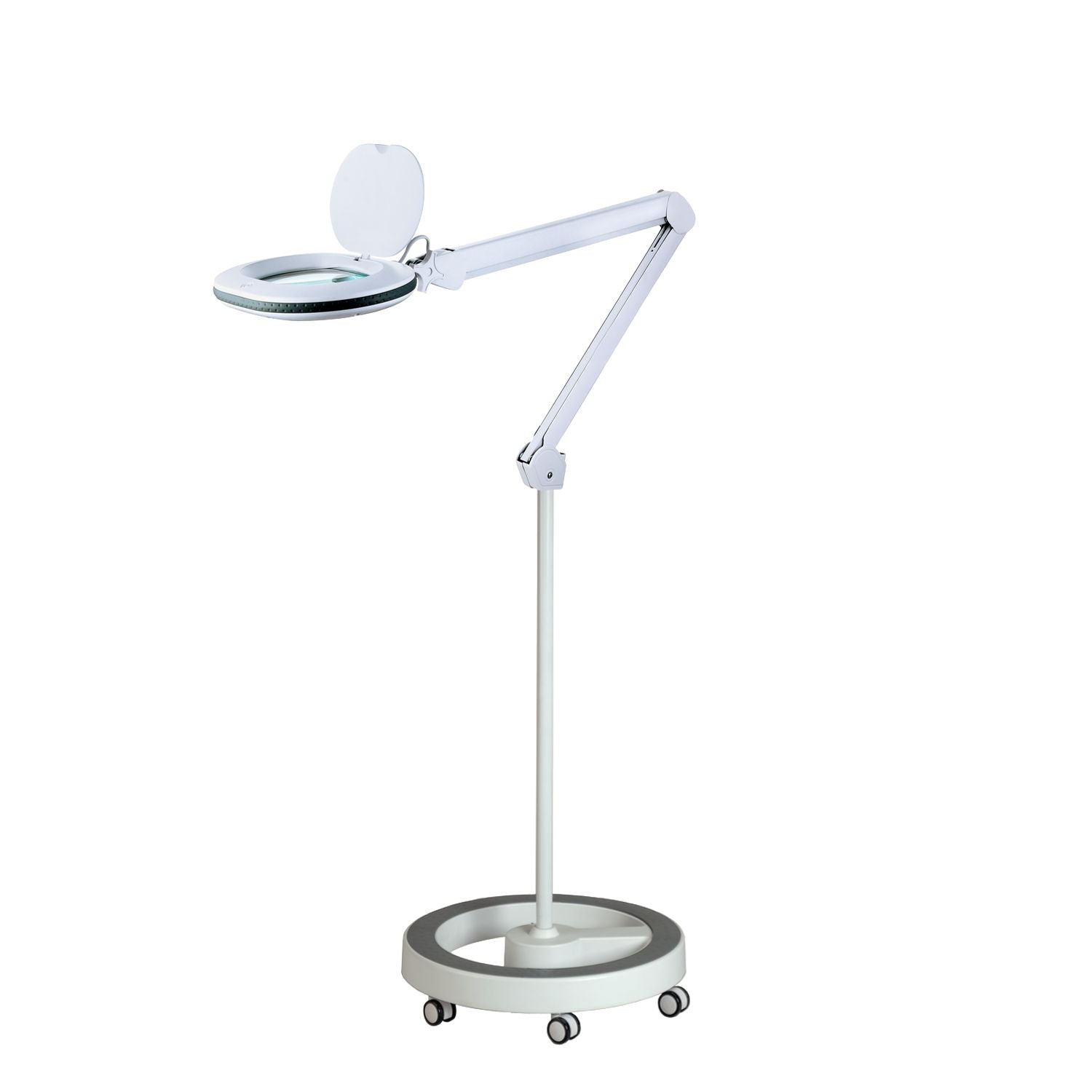 Lumeno 861X Magnifying Lamp/Workplace Lamp 60 LEDs Oval Lens, Grey or Black