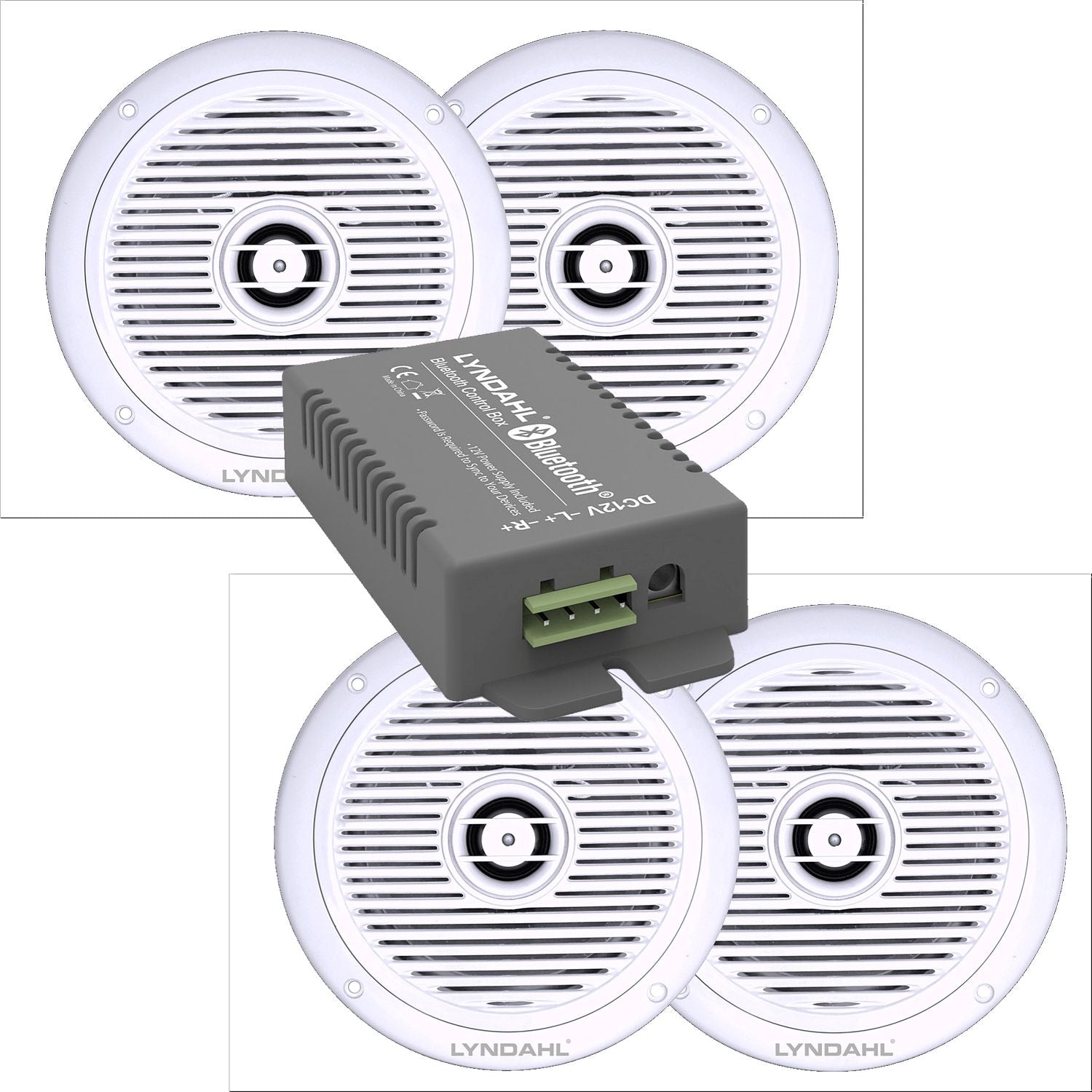 LYNDAHL Lautsprecher-Set, CS200BT-AMP und CS180IP, mit 2 oder 4 Lautsprechern