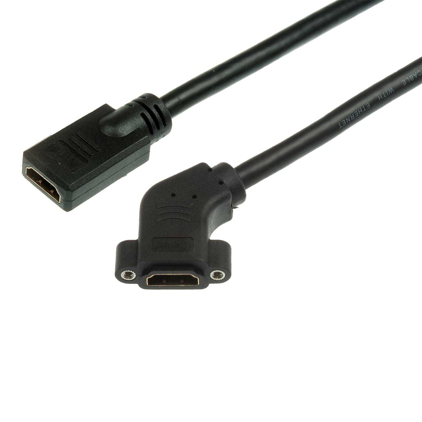 Lyndahl LKPK006-03 HDMI F/F- Adapterkabel gewinkelt f. Frontplatteneinbau, 0,3 m