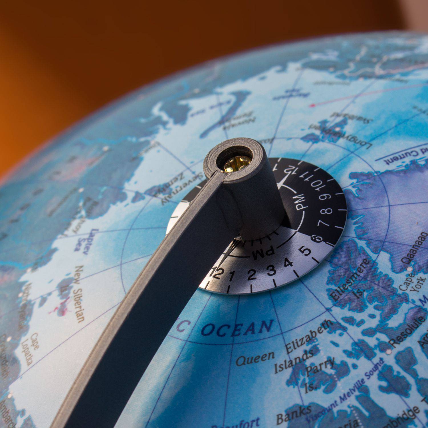 Magellan Mora Topographic Illuminated Globe with Wooden Base